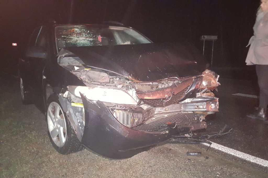 Kolizja z udziałem luksusowego porsche. Niebezpiecznie na DK-25