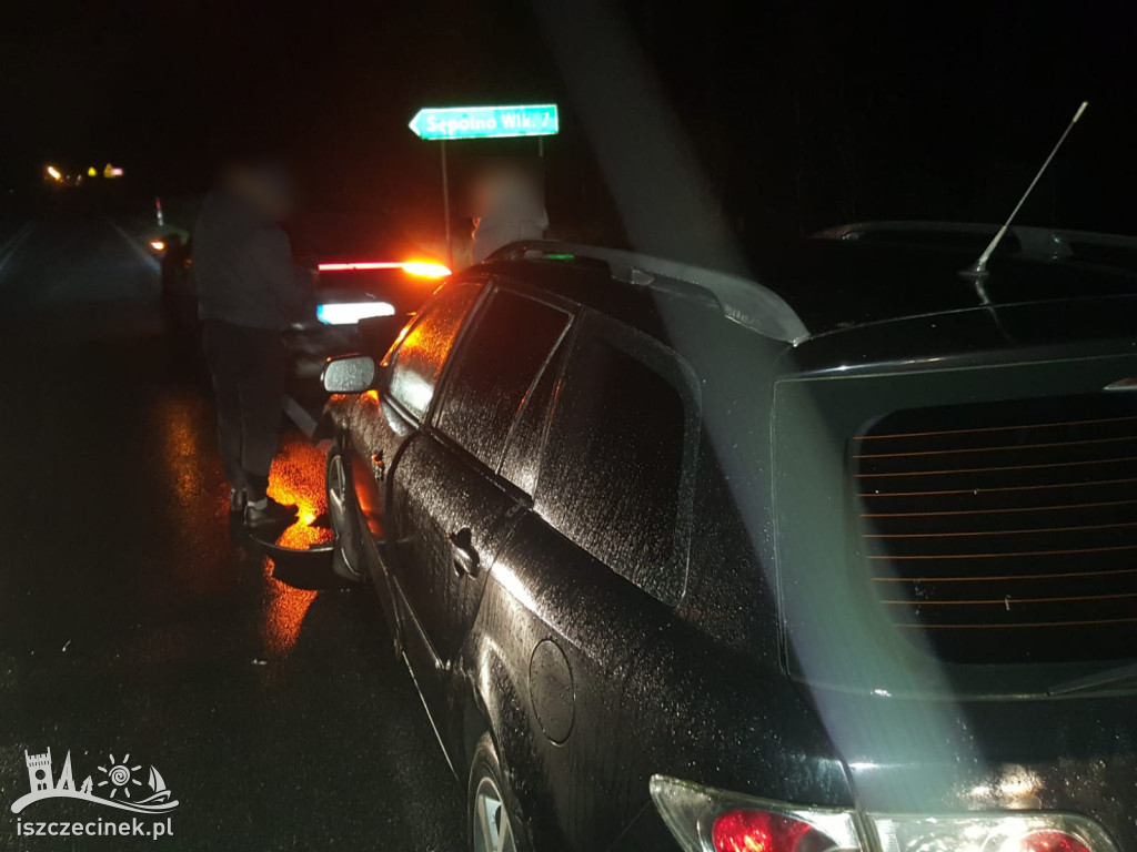 Kolizja z udziałem luksusowego porsche. Niebezpiecznie na DK-25