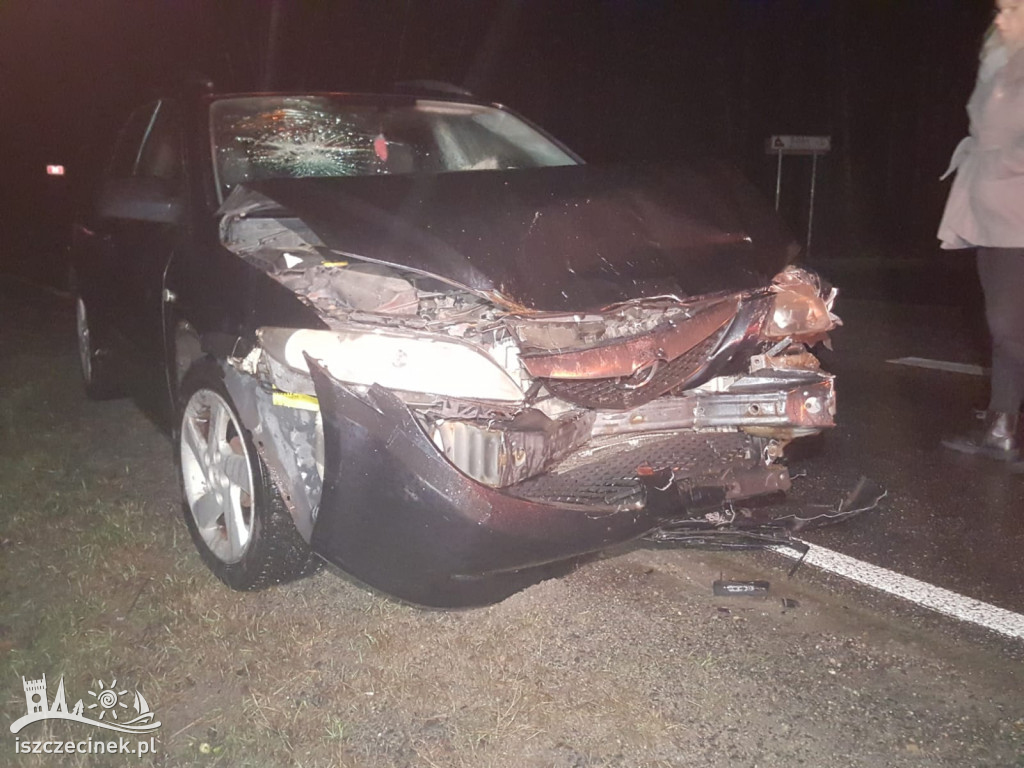 Kolizja z udziałem luksusowego porsche. Niebezpiecznie na DK-25