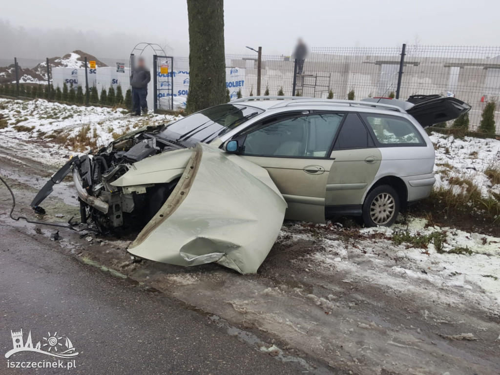 Zderzenie busa z osobówką pod Radaczem