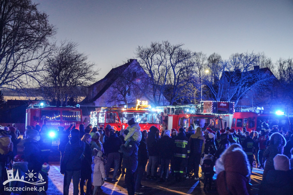 Strażacki Konwój Świętego Mikołaja w Szczecinku