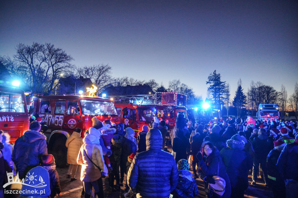 Strażacki Konwój Świętego Mikołaja w Szczecinku