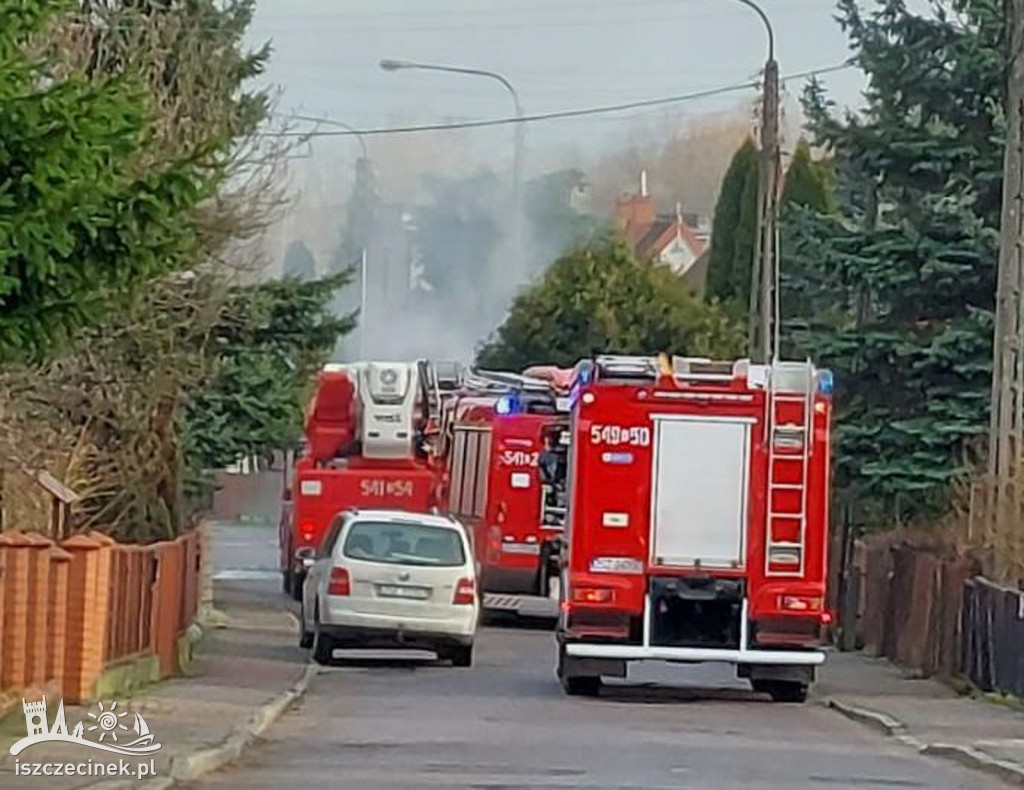 Pożar w domu przy ul. Szymanowskiego. Paliło się w kotłowni