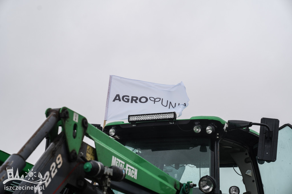 Protest rolników w Szczecinku AGROUNIA