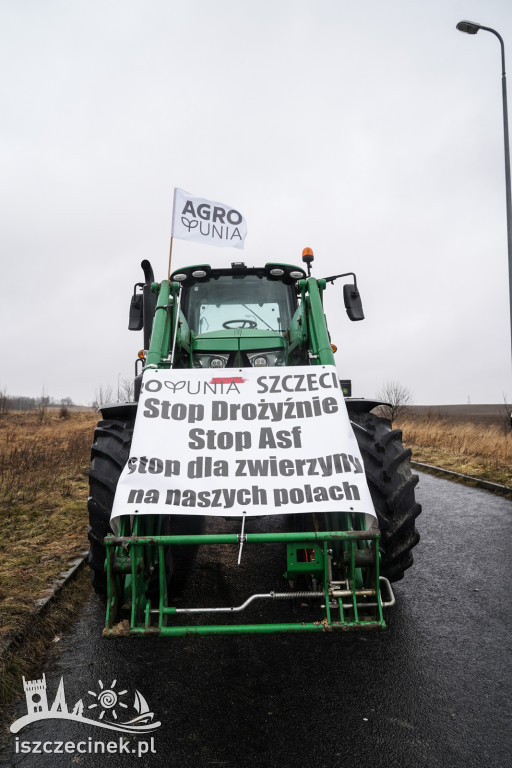 Protest rolników w Szczecinku AGROUNIA