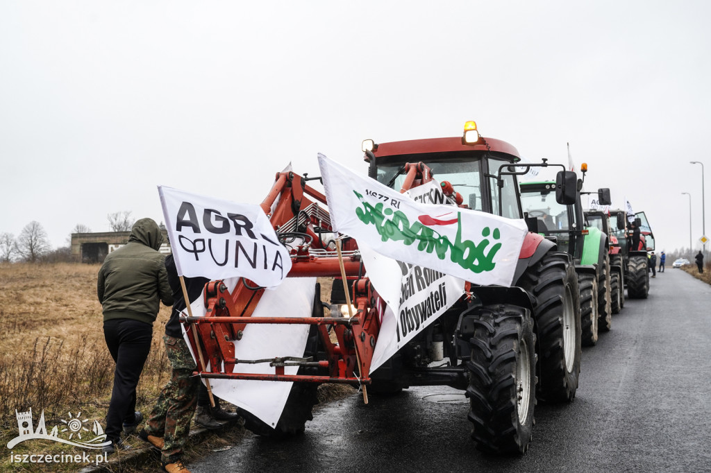 Protest rolników w Szczecinku AGROUNIA