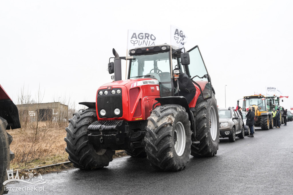 Protest rolników w Szczecinku AGROUNIA