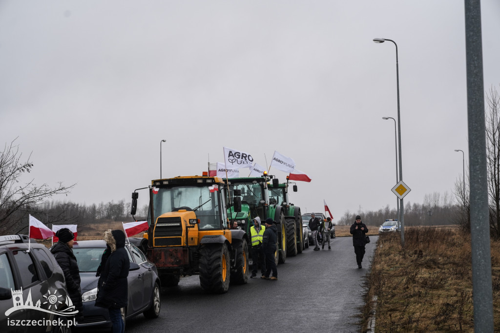 Protest rolników w Szczecinku AGROUNIA