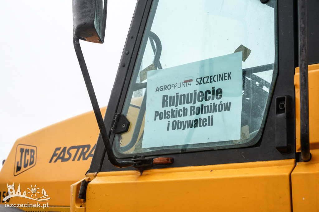 Protest rolników w Szczecinku AGROUNIA