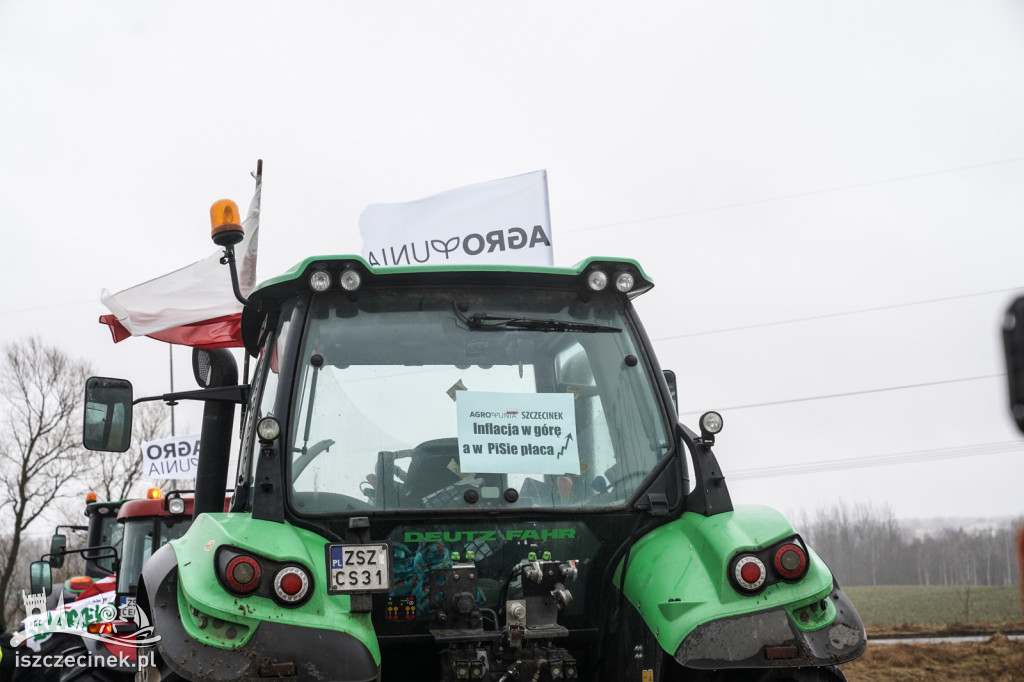 Protest rolników w Szczecinku AGROUNIA