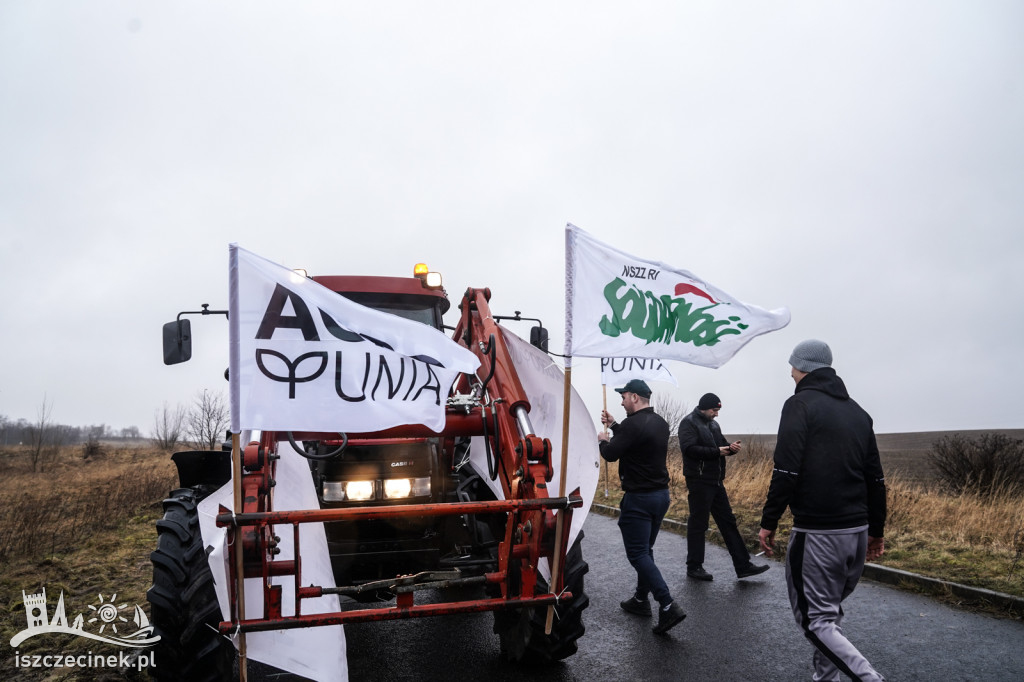 Protest rolników w Szczecinku AGROUNIA