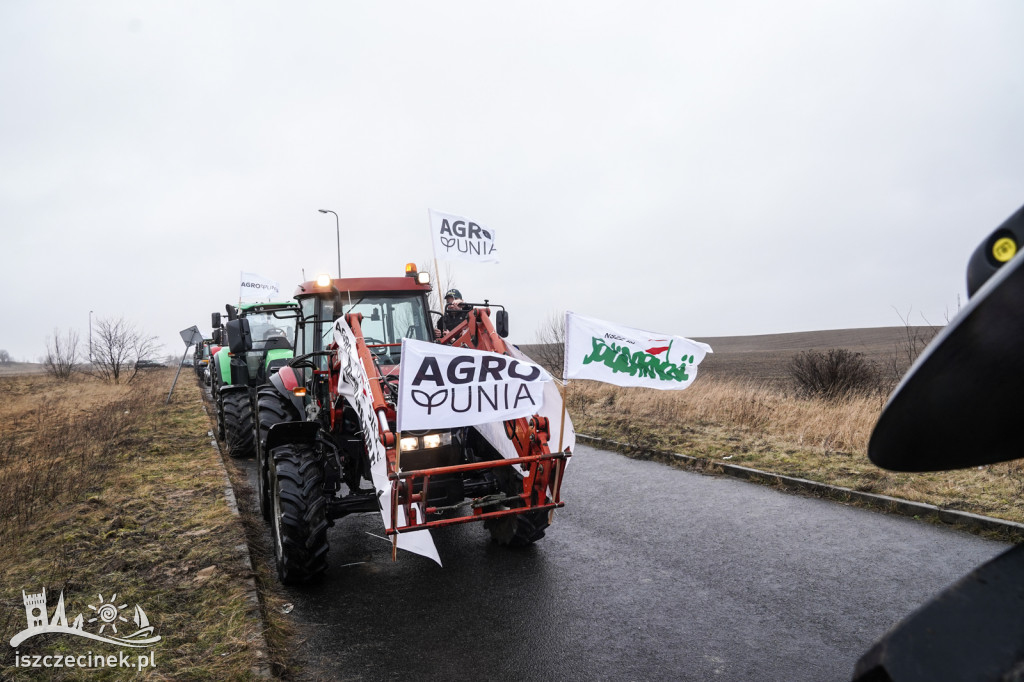Protest rolników w Szczecinku AGROUNIA