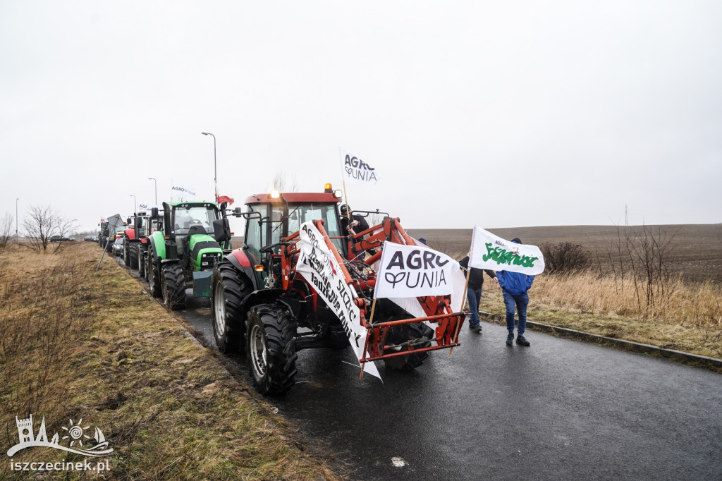 Protest rolników w Szczecinku AGROUNIA