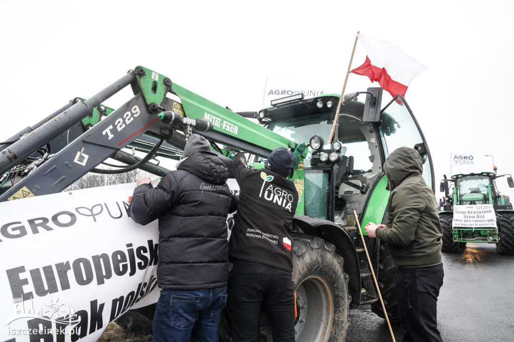 Protest rolników w Szczecinku AGROUNIA