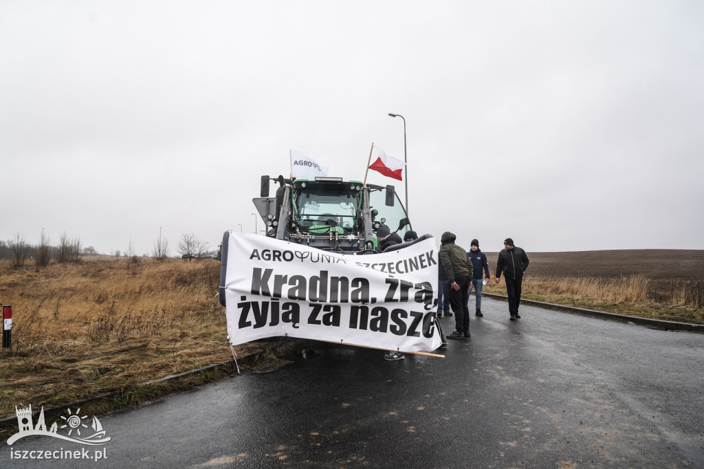 Protest rolników w Szczecinku AGROUNIA