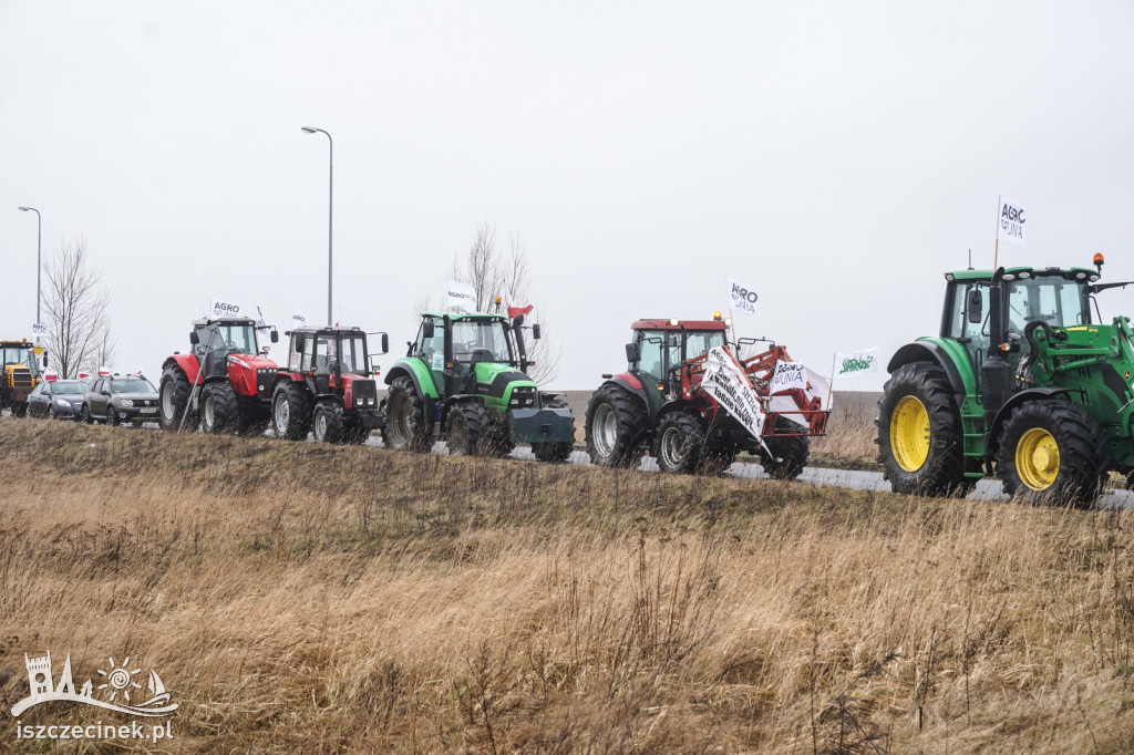 Protest rolników w Szczecinku AGROUNIA