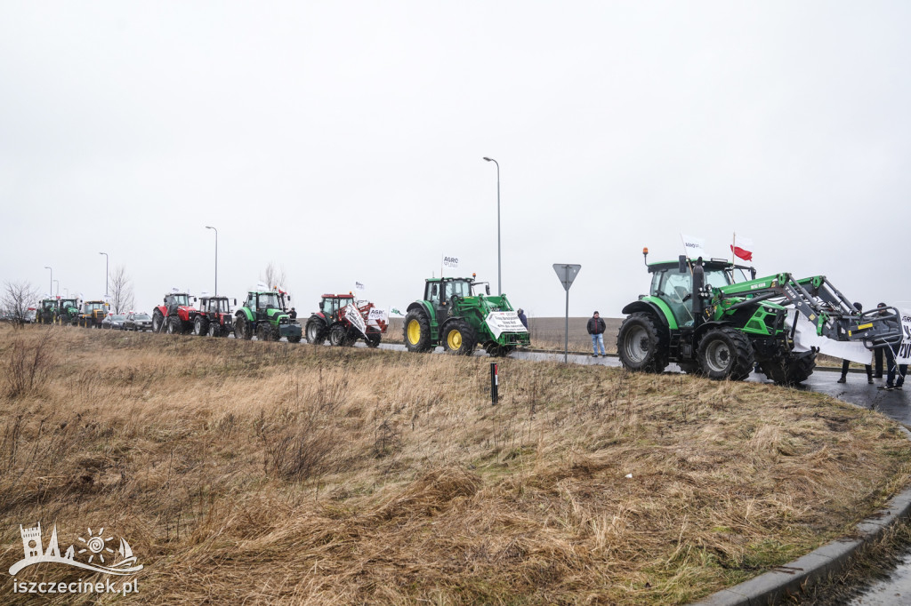 Protest rolników w Szczecinku AGROUNIA