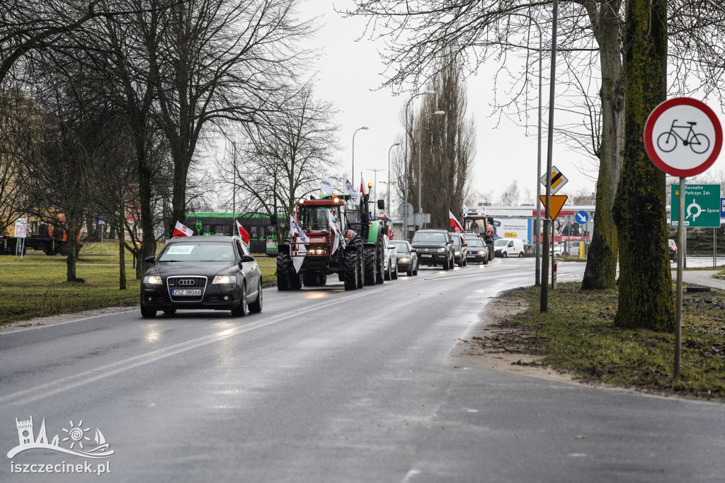 Protest rolników w Szczecinku AGROUNIA
