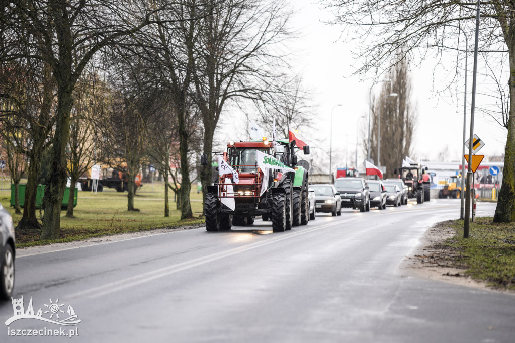Protest rolników w Szczecinku AGROUNIA