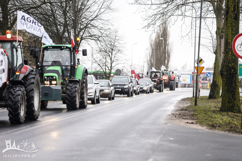 Protest rolników w Szczecinku AGROUNIA