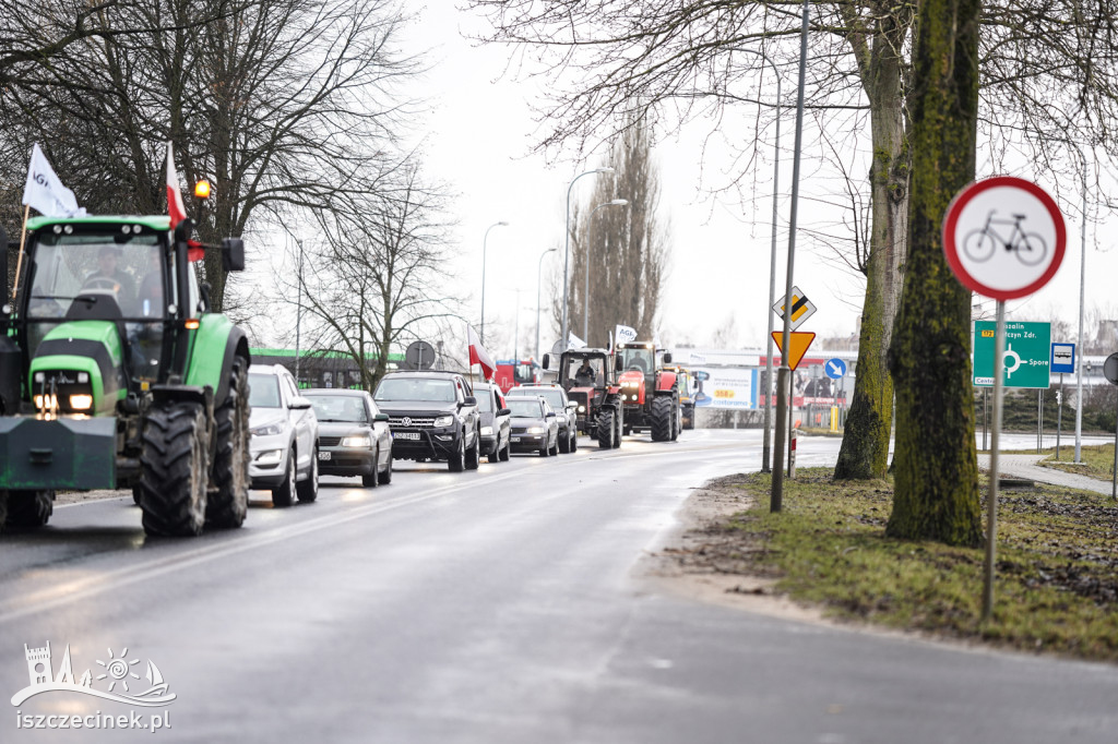 Protest rolników w Szczecinku AGROUNIA