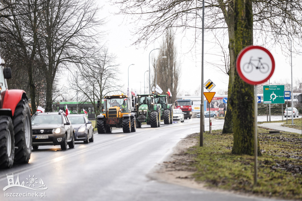 Protest rolników w Szczecinku AGROUNIA