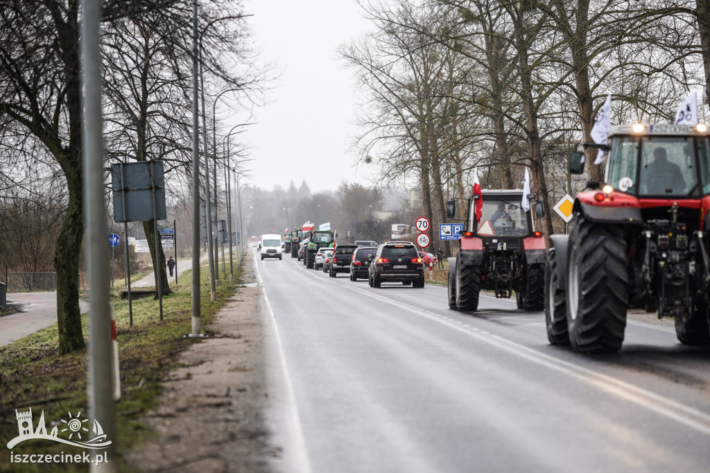 Protest rolników w Szczecinku AGROUNIA