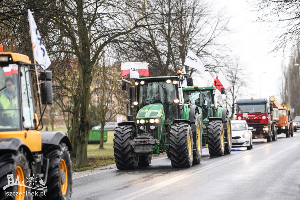 Protest rolników w Szczecinku AGROUNIA