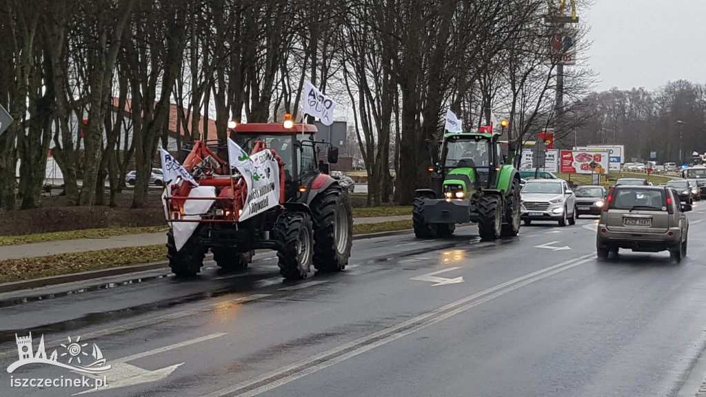 Protest rolników w Szczecinku AGROUNIA
