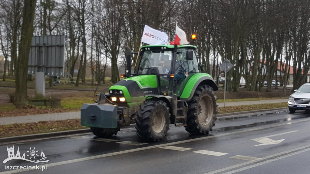 Protest rolników w Szczecinku AGROUNIA