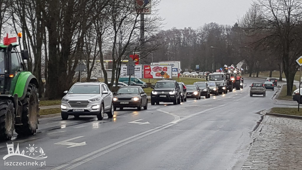 Protest rolników w Szczecinku AGROUNIA