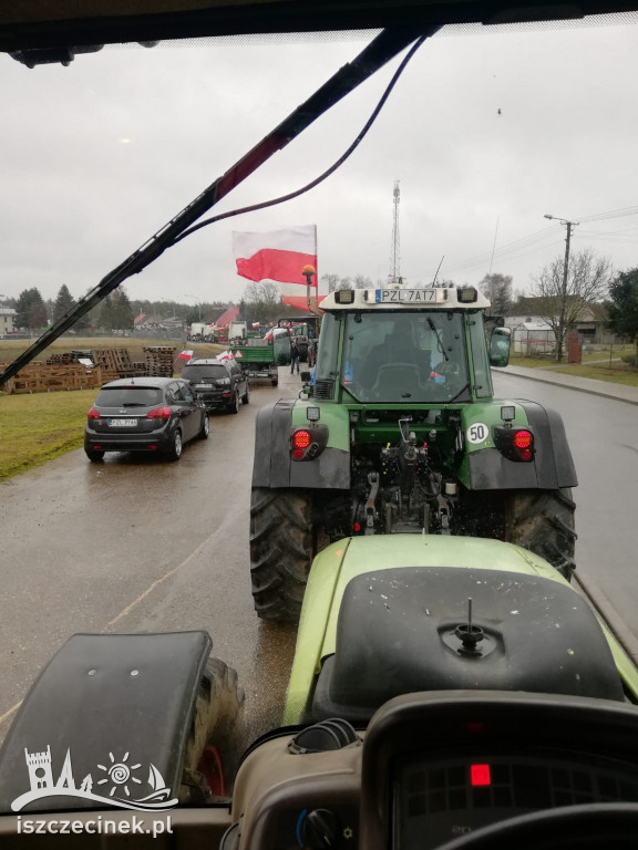 Protest rolników w Szczecinku AGROUNIA