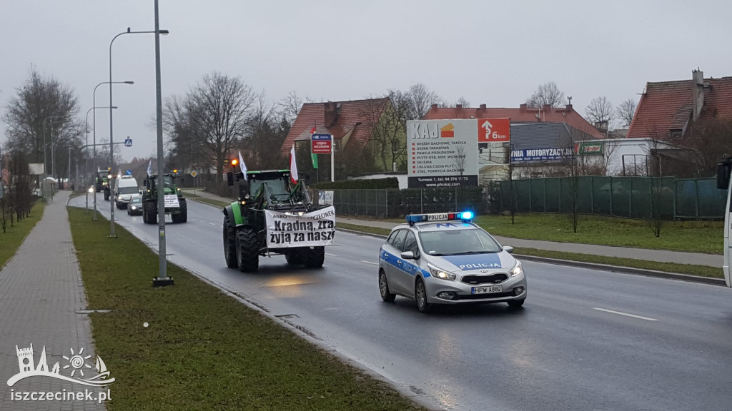 Protest rolników w Szczecinku AGROUNIA