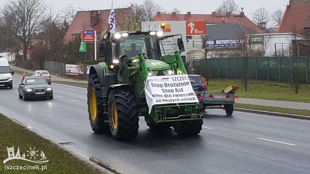 Protest rolników w Szczecinku AGROUNIA