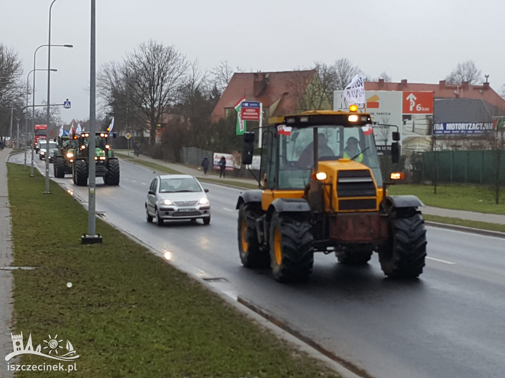 Protest rolników w Szczecinku AGROUNIA