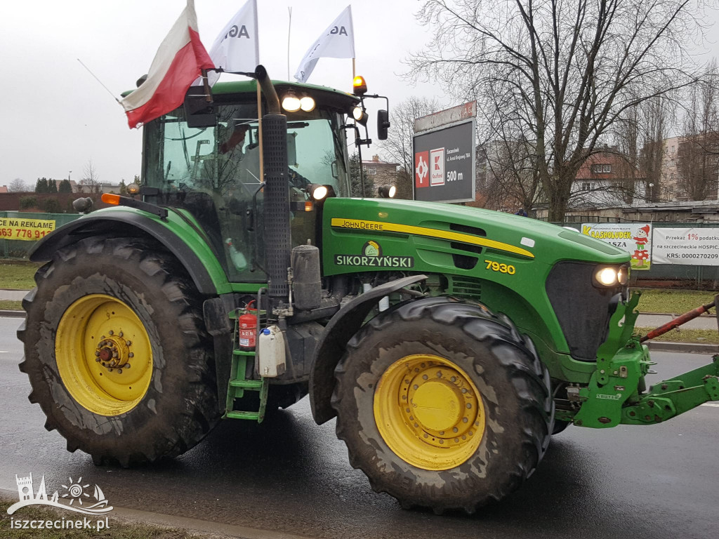 Protest rolników w Szczecinku AGROUNIA