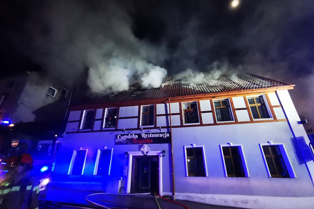 Wielki pożar restauracji Bogdana Trojanka, lidera zespołu Terne Roma ze Szczecinka