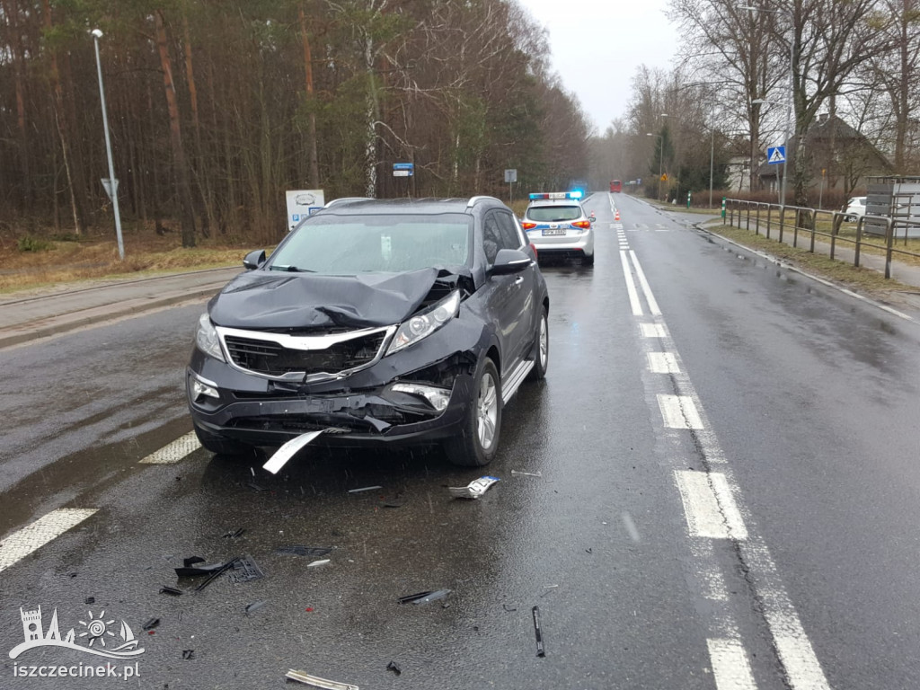 Wypadek na Pilskiej. Kia uderzyła w tył Matiza [ZDJĘCIA]