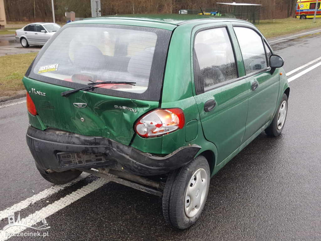 Wypadek na Pilskiej. Kia uderzyła w tył Matiza [ZDJĘCIA]