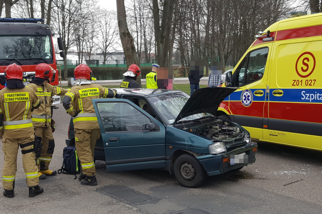 SZCZECINEK. Stłuczka na Piłsudskiego.