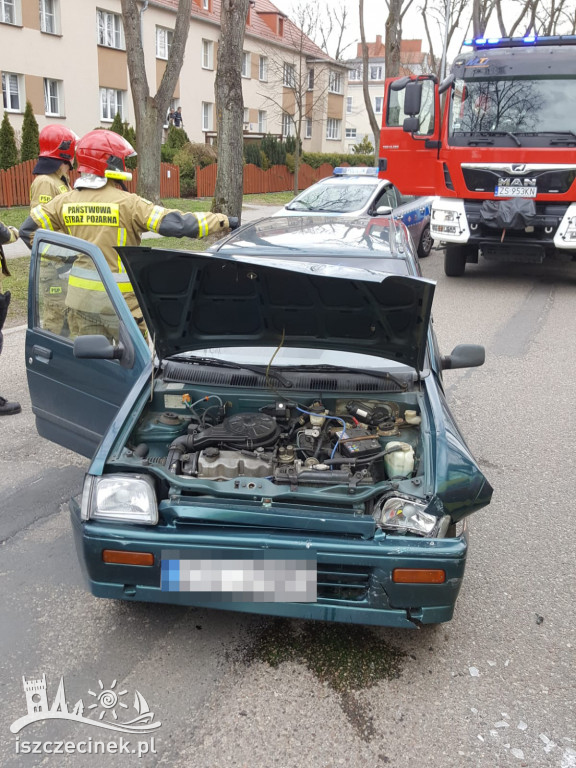 SZCZECINEK. Stłuczka na Piłsudskiego.