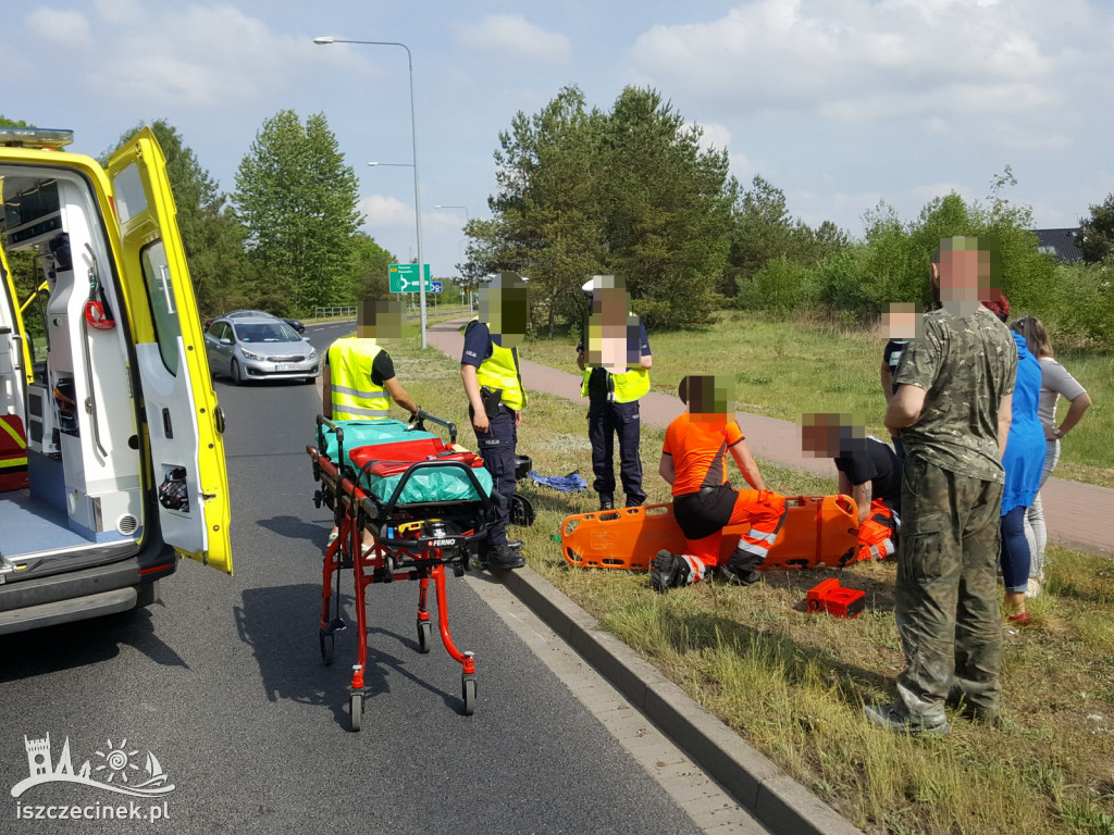 Wypadek pijanego motorowerzysty