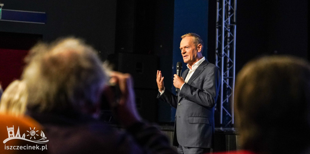 Donald Tusk w Szczecinku. Spotkanie z mieszkańcami