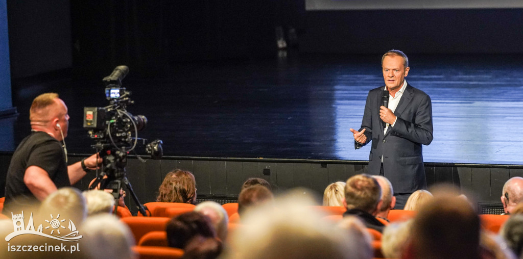 Donald Tusk w Szczecinku. Spotkanie z mieszkańcami