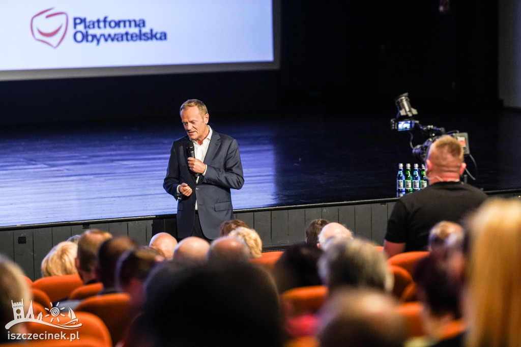 Donald Tusk w Szczecinku. Spotkanie z mieszkańcami