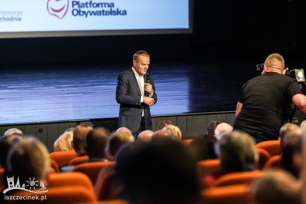 Donald Tusk w Szczecinku. Spotkanie z mieszkańcami