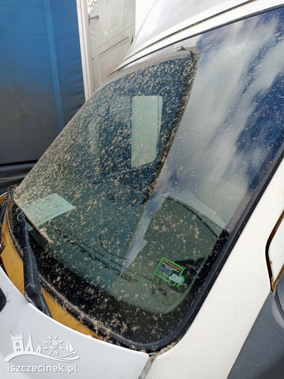 Awaria w Krono. Włókna drzewne przysypały pobliskie ulice