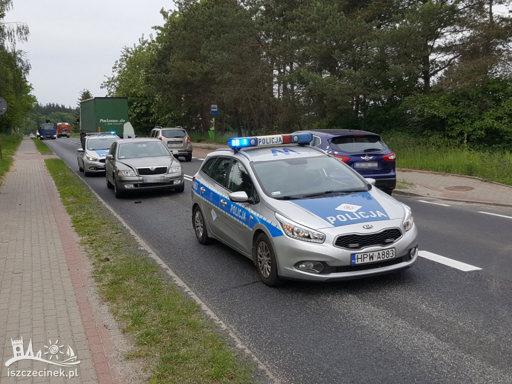 SZCZECINEK / MARCELIN Kolizja z udziałem radiowozu