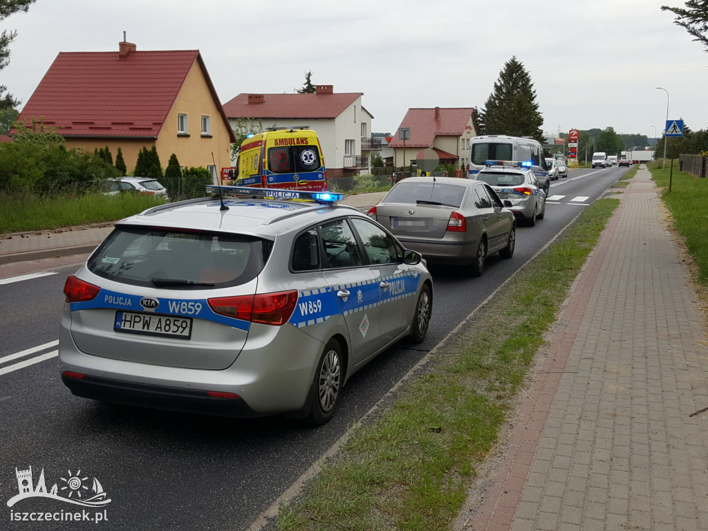 SZCZECINEK / MARCELIN Kolizja z udziałem radiowozu