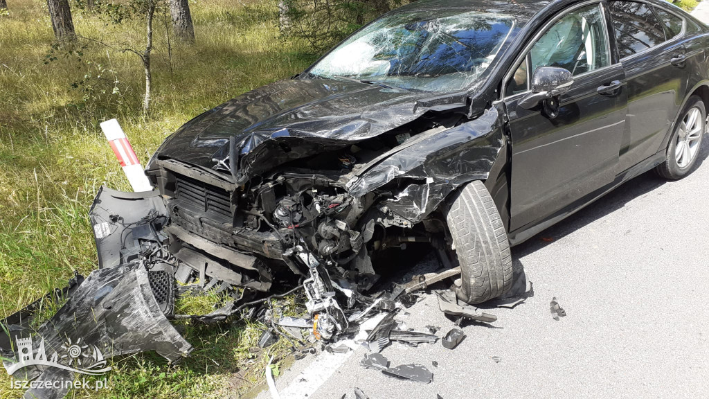 Wypadek na trasie Szczecinek - Czarne